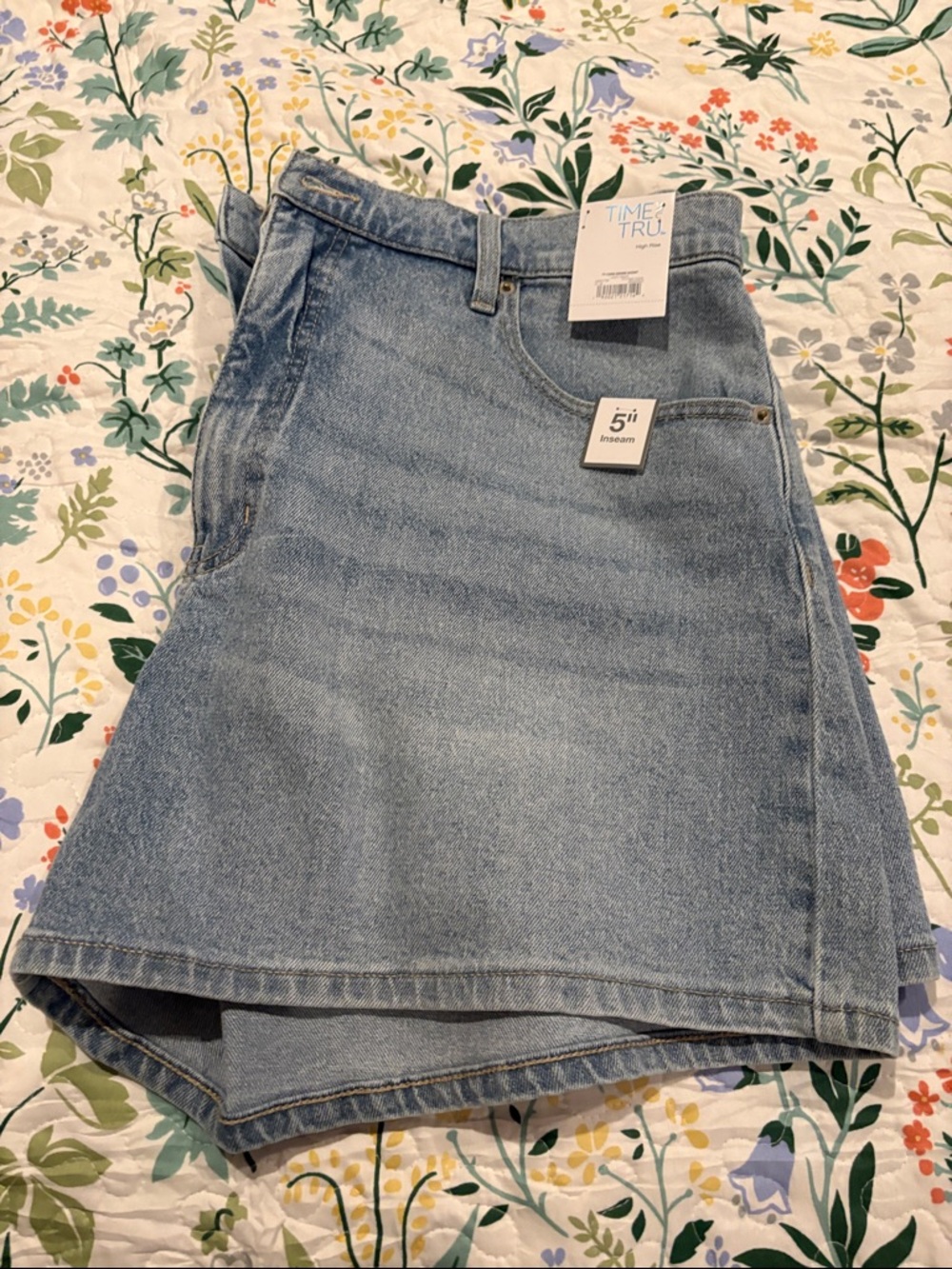 Time and Tru Light Blue Denim Jean Shorts